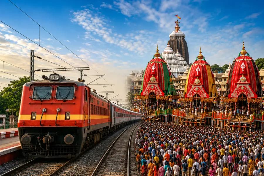 Jagannath Rath Yatra & Onam: 400+ Special Trains Announced | рдЬрдЧрдиреНрдирд╛рде рд░рде рдпрд╛рддреНрд░рд╛ рдФрд░ рдУрдгрдо рдХреЗ рд▓рд┐рдП 400 рд╕реЗ рдЕрдзрд┐рдХ рд╡рд┐рд╢реЗрд╖ рдЯреНрд░реЗрдиреЗрдВ рдШреЛрд╖рд┐рдд