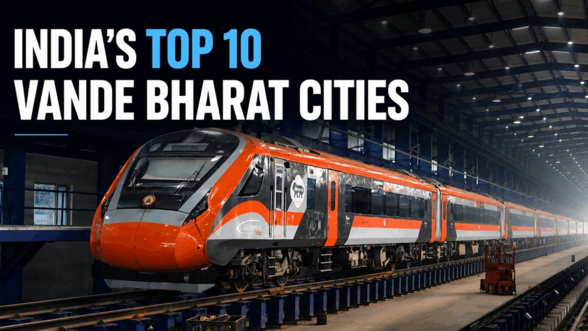 Vande Bharat City Ranking: Delhi-NCR Tops List, Patna Second | वंदे भारत शहरों की रैंकिंग: दिल्ली-NCR शीर्ष पर, पटना दूसरे स्थान पर