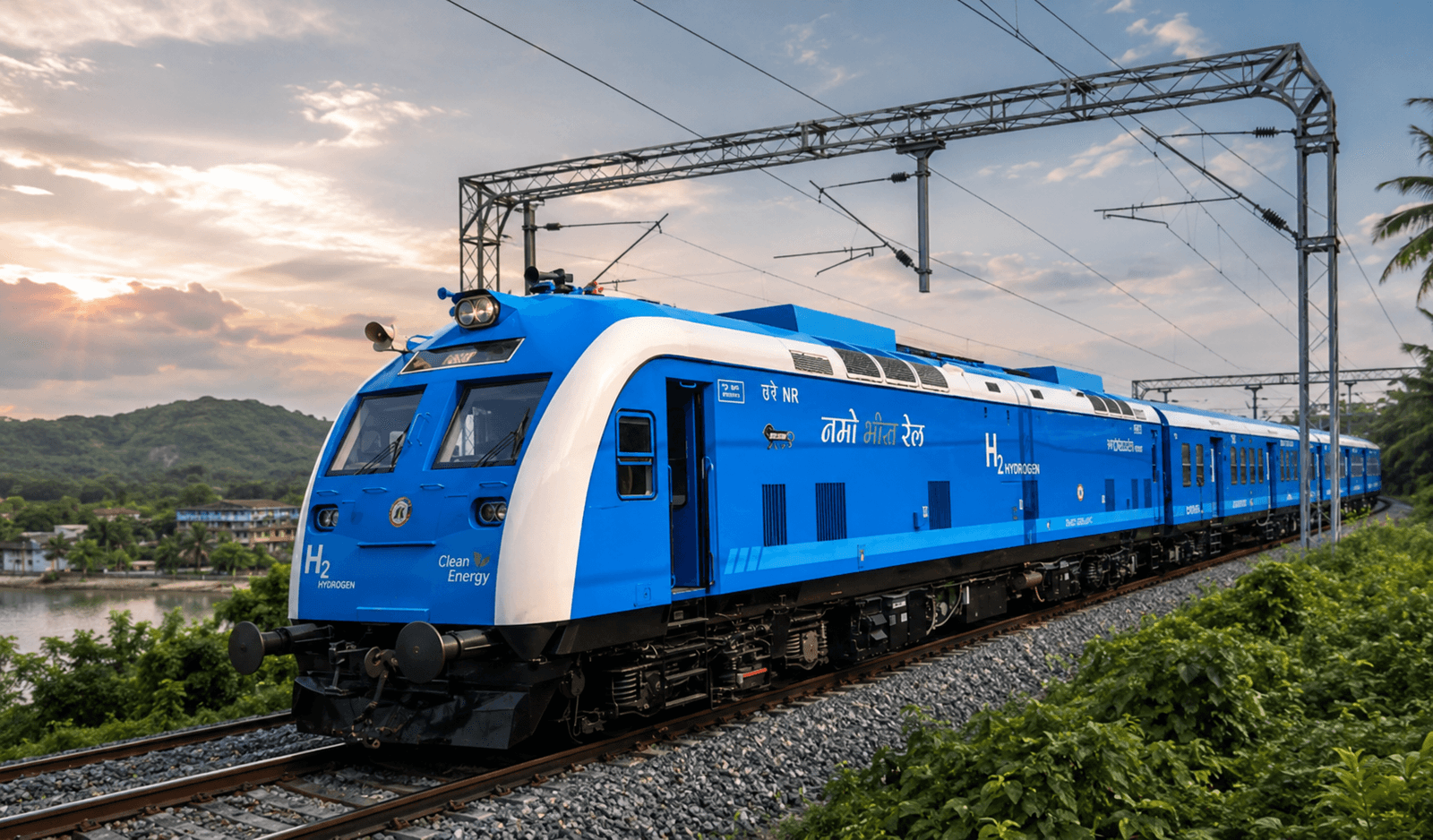 India's First Hydrogen Train Launched | जिंद-सोनीपत रूट पर भारत की पहली हाइड्रोजन ट्रेन का शुभारंभ